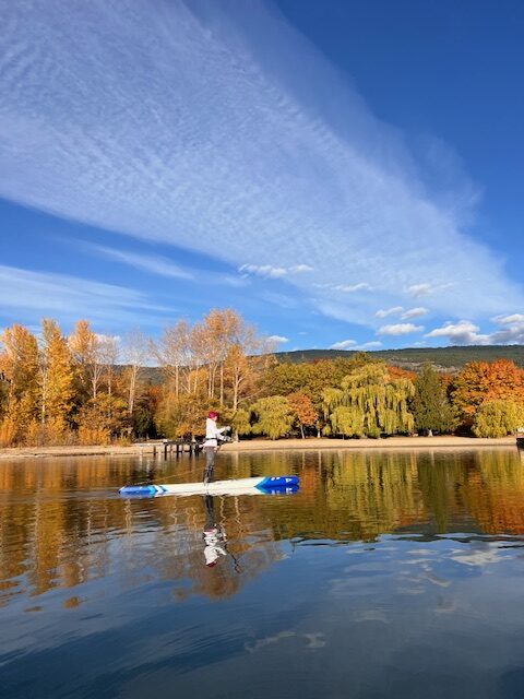 Fall Paddle boarding Naramata
